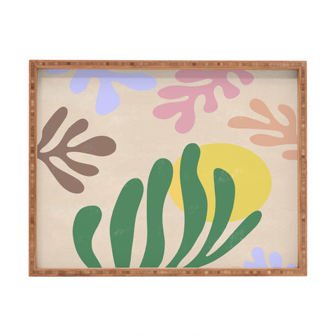 Ninola Design Spring Matisse Leaves Rectangular Tray