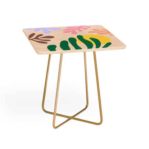 Ninola Design Spring Matisse Leaves Side Table