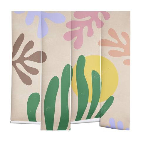 Ninola Design Spring Matisse Leaves Wall Mural