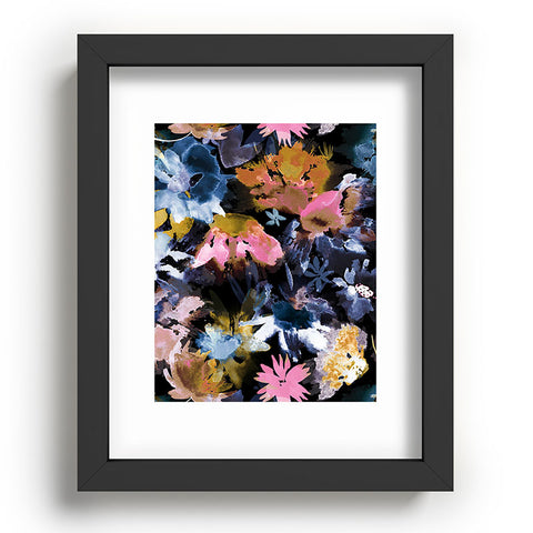 Ninola Design Spring Memories Dark Painting Recessed Framing Rectangle