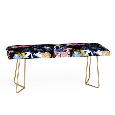 Ninola Design Spring Memories Dark Painting Bench