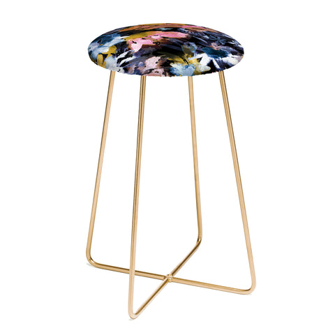 Ninola Design Spring Memories Dark Painting Counter Stool