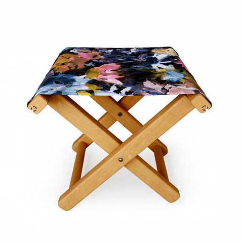 Ninola Design Spring Memories Dark Painting Folding Stool