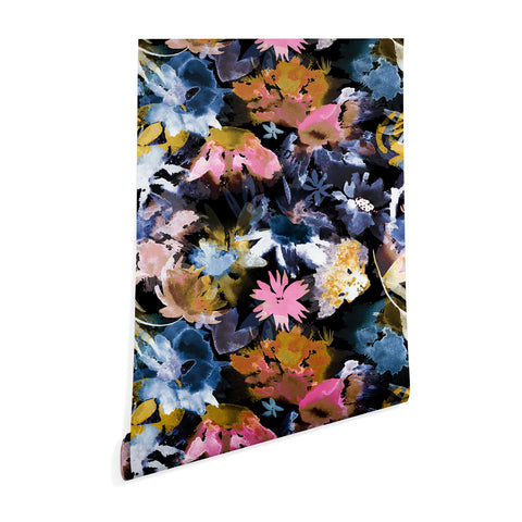 Ninola Design Spring Memories Dark Painting Wallpaper