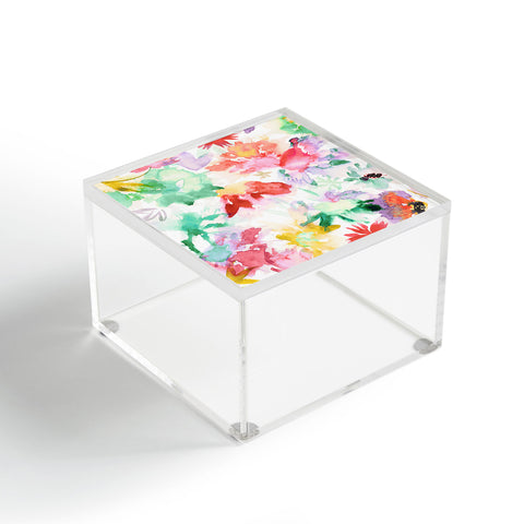 Ninola Design Spring memories floral painting Acrylic Box