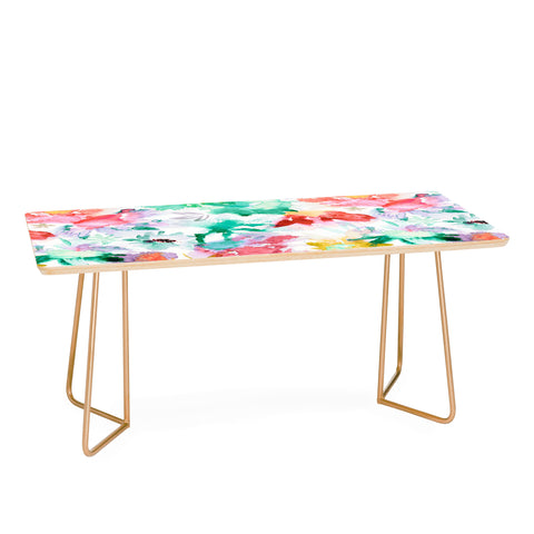 Ninola Design Spring memories floral painting Coffee Table