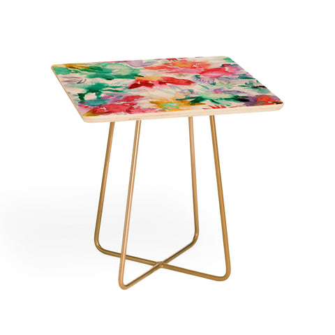 Ninola Design Spring memories floral painting Side Table