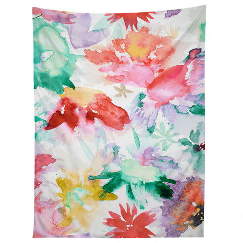 Ninola Design Spring memories floral painting Tapestry