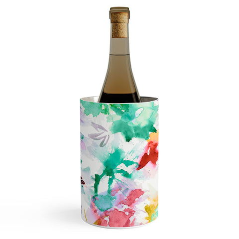 Ninola Design Spring memories floral painting Wine Chiller