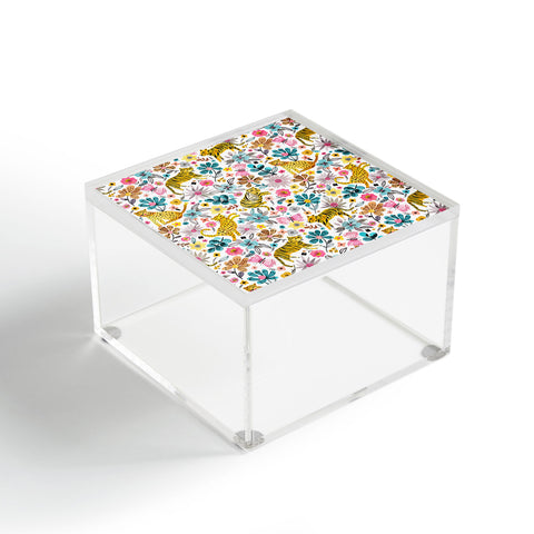 Ninola Design Spring Tigers and Flowers Acrylic Box
