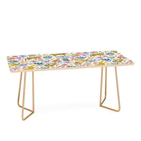 Ninola Design Spring Tigers and Flowers Coffee Table