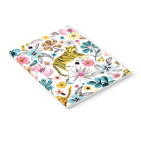 Ninola Design Spring Tigers and Flowers Notebook