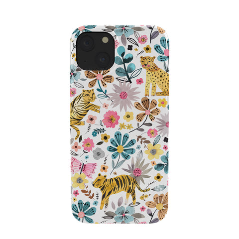 Ninola Design Spring Tigers and Flowers Phone Case