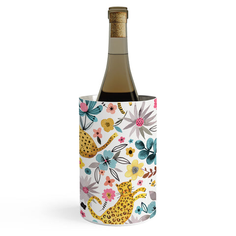 Ninola Design Spring Tigers and Flowers Wine Chiller