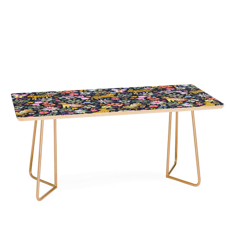 Ninola Design Spring Tigers Jungle Black Coffee Table
