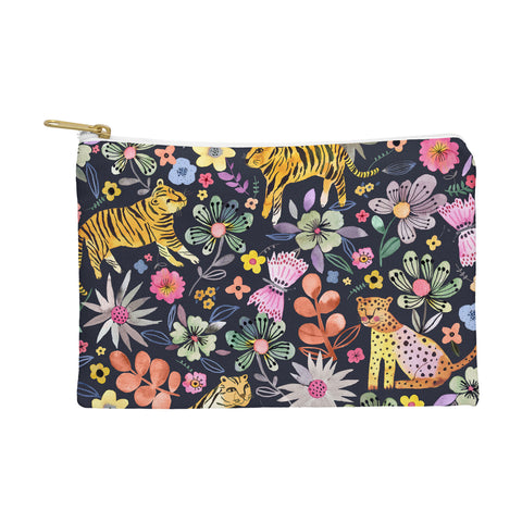 Ninola Design Spring Tigers Jungle Black Pouch