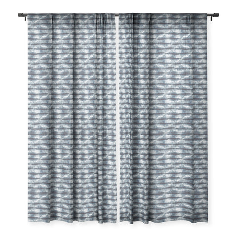 Ninola Design Stone Dark Texture Sheer Window Curtain