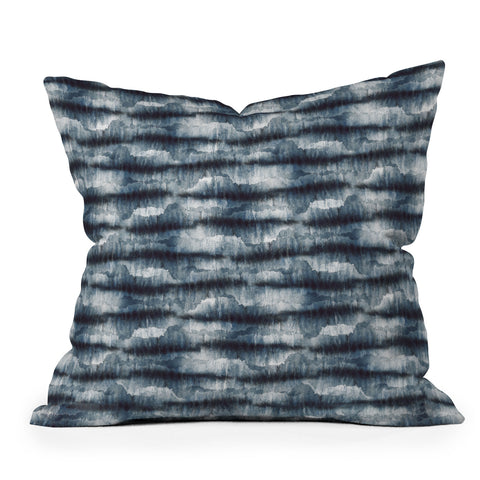 Ninola Design Stone Dark Texture Throw Pillow