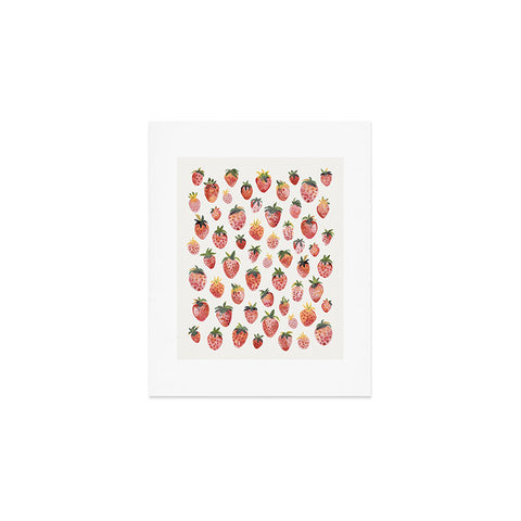 Ninola Design Strawberries Countryside Summer Art Print