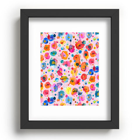 Ninola Design Summer Festival Naive Flowers Recessed Framing Rectangle