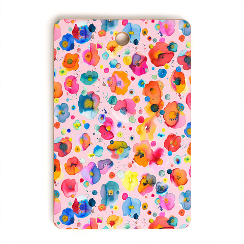 Ninola Design Summer Festival Naive Flowers Cutting Board Rectangle