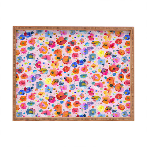 Ninola Design Summer Festival Naive Flowers Rectangular Tray