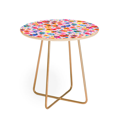 Ninola Design Summer Festival Naive Flowers Round Side Table
