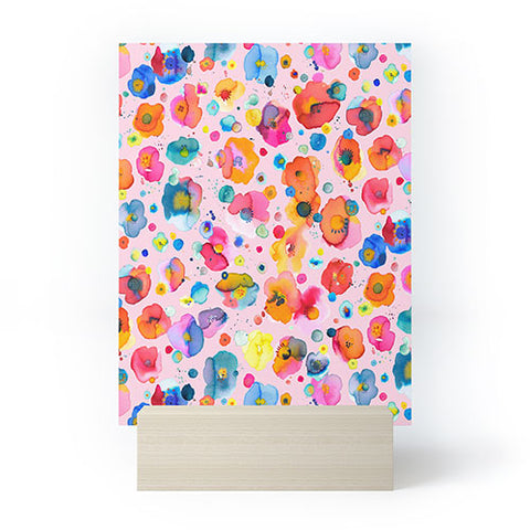 Ninola Design Summer Festival Naive Flowers Mini Art Print