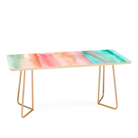 Ninola Design Summer Gradient Watercolor Coffee Table