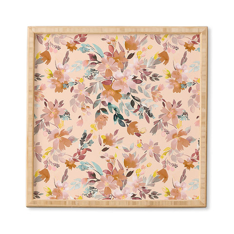 Ninola Design Summer Moroccan Floral Pink Framed Wall Art