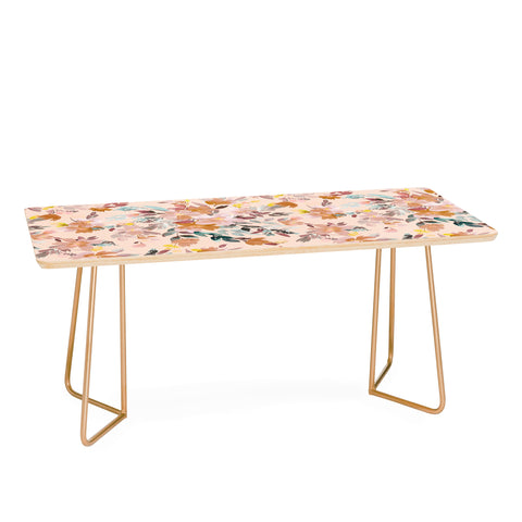 Ninola Design Summer Moroccan Floral Pink Coffee Table