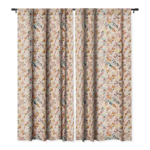 Ninola Design Summer Moroccan Floral Pink Blackout Window Curtain