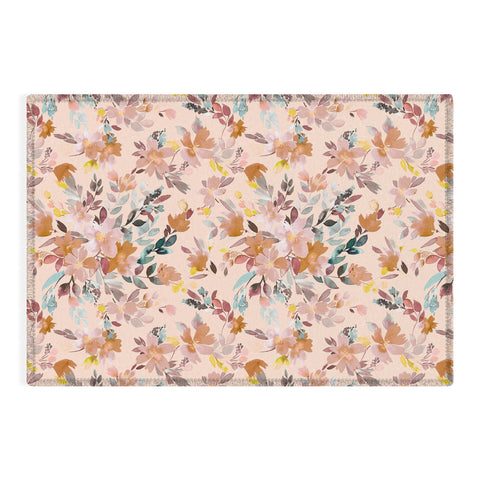 Ninola Design Summer Moroccan Floral Pink Outdoor Rug
