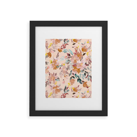 Ninola Design Summer Moroccan Floral Pink Framed Art Print