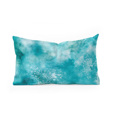 Ninola Design Summer sea water Oblong Throw Pillow