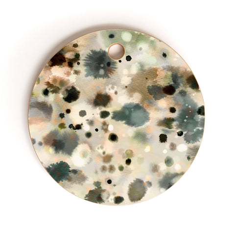 Ninola Design Summer sea water sand Cutting Board Round