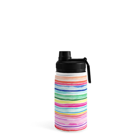 Ninola Design Summer Stripes Watercolor Water Bottle