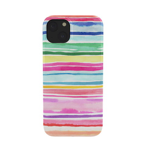 Ninola Design Summer Stripes Watercolor Phone Case