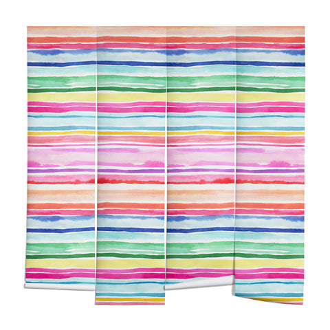 Ninola Design Summer Stripes Watercolor Wall Mural