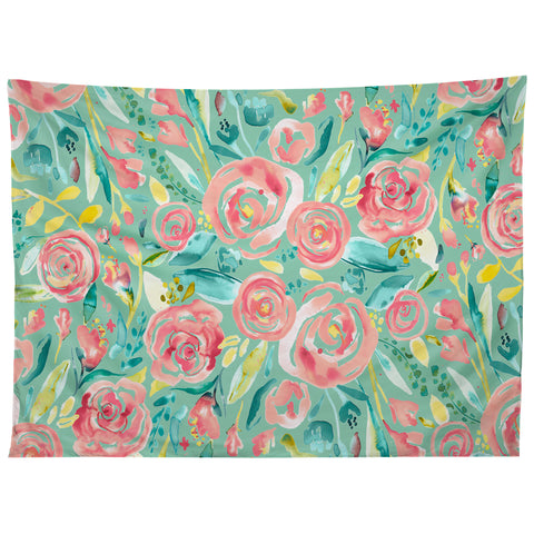 Ninola Design Sweet Floral Bouquet Tapestry