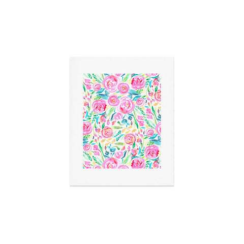 Ninola Design Sweet Pastel Floral Bouquet Art Print