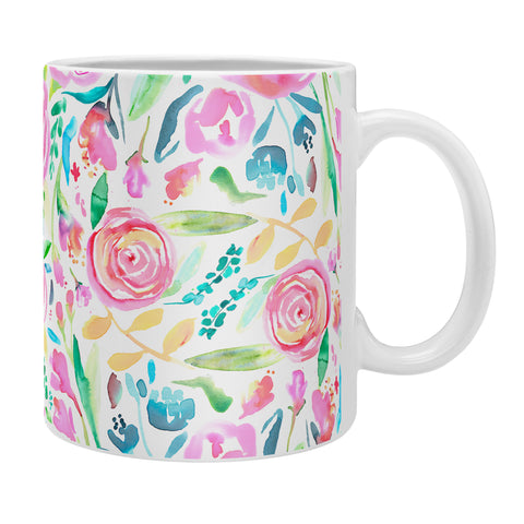 Ninola Design Sweet Pastel Floral Bouquet Coffee Mug