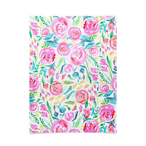 Ninola Design Sweet Pastel Floral Bouquet Poster