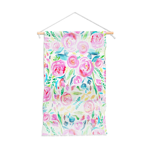 Ninola Design Sweet Pastel Floral Bouquet Wall Hanging Portrait