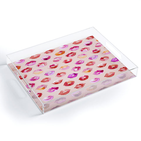 Ninola Design Sweet Pink Lips Acrylic Tray