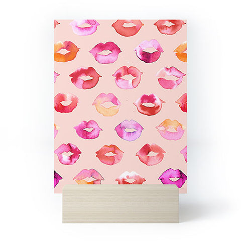 Ninola Design Sweet Pink Lips Mini Art Print