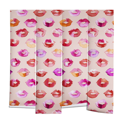 Ninola Design Sweet Pink Lips Wall Mural