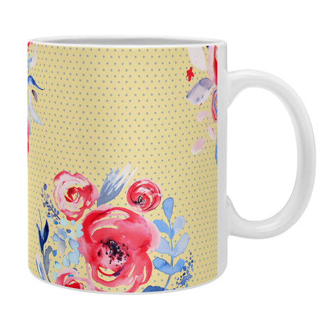 Ninola Design Sweet Roses Bloom Bouquet Coffee Mug
