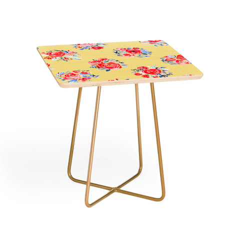 Ninola Design Sweet Roses Bloom Bouquet Side Table