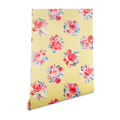 Ninola Design Sweet Roses Bloom Bouquet Wallpaper